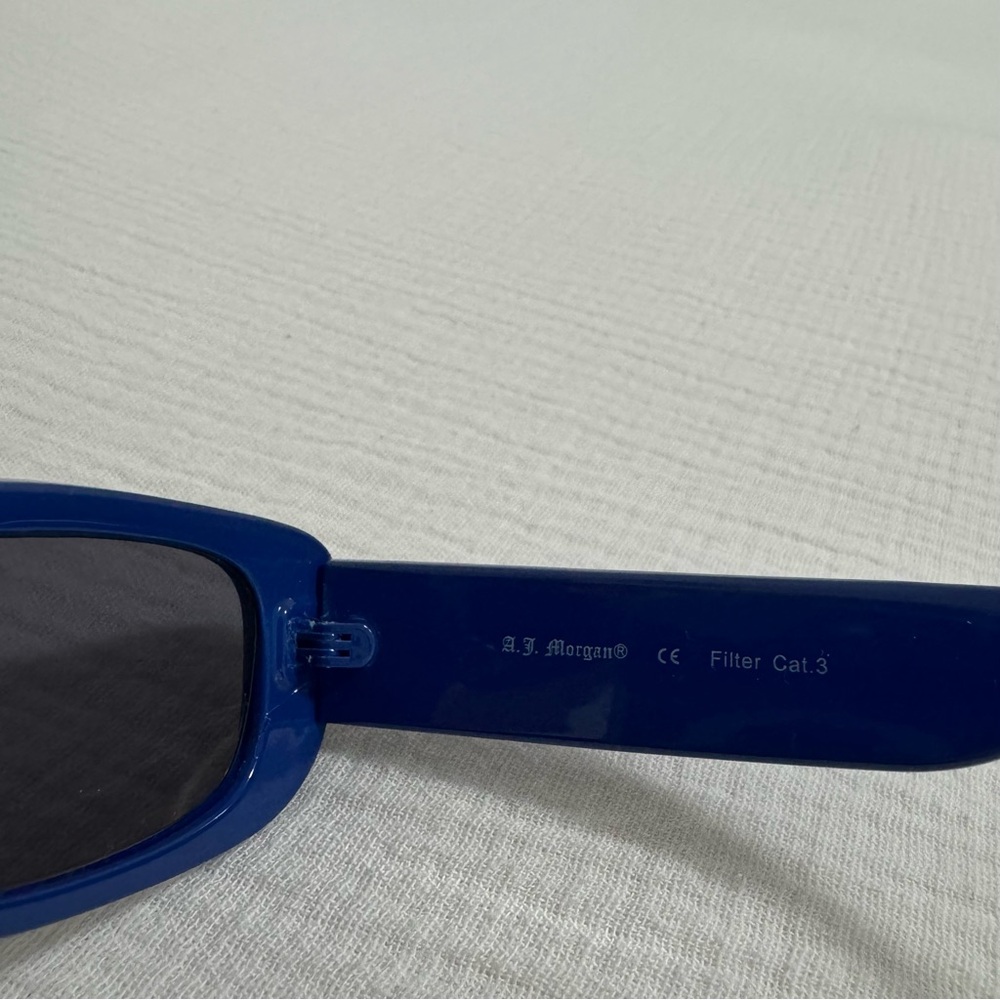 A.J. Morgan Bold Blue Sunglasses - Picture 6 of 8